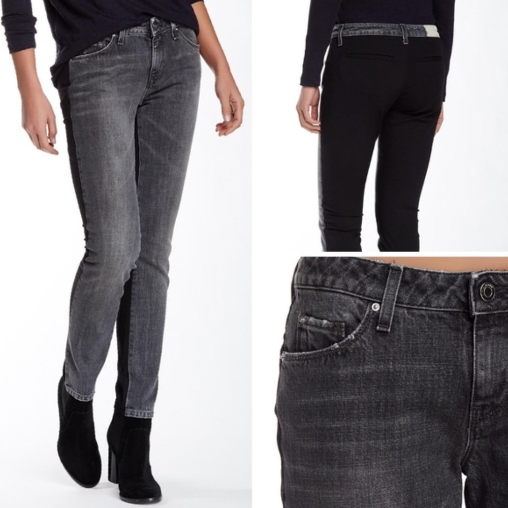 IRO Randy High‎ Contrast Distressed Skinny Jeans